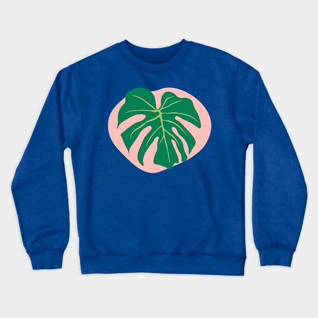 Monstera Deliciosa Leaf | Gifts for plant lovers Crewneck Sweatshirt by Ana